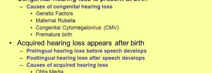 أسباب نقص السمع عند الأطفال و الرضع